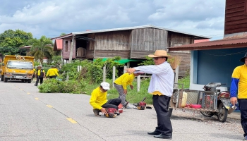 กิจกรรม Big Cleaning Day ปรับปรุงภูมิทัศน์ ตัดแต่งกิ่งไม้และปรับปรุงภูมิทัศน์รอบพื้นที่ตำบลกลางใหญ่
