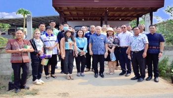 ชุดฏิบัติการทวนสอบระดับจังหวัดได้ลงพื้นที่สุ่มตรวจครัวเรือนที่จัดทำถังขยะเปียก ลดโลกร้อนของอปท. ณ บ้านนาสีดา หมู่ที่ 3 ตำบลกลางใหญ่ อำเภอบ้านผือ จังหวัดอุดรธานี